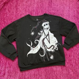 Disney Nightmare Before Christmas Light Up Sweatshirt Black Size Large (11-13)